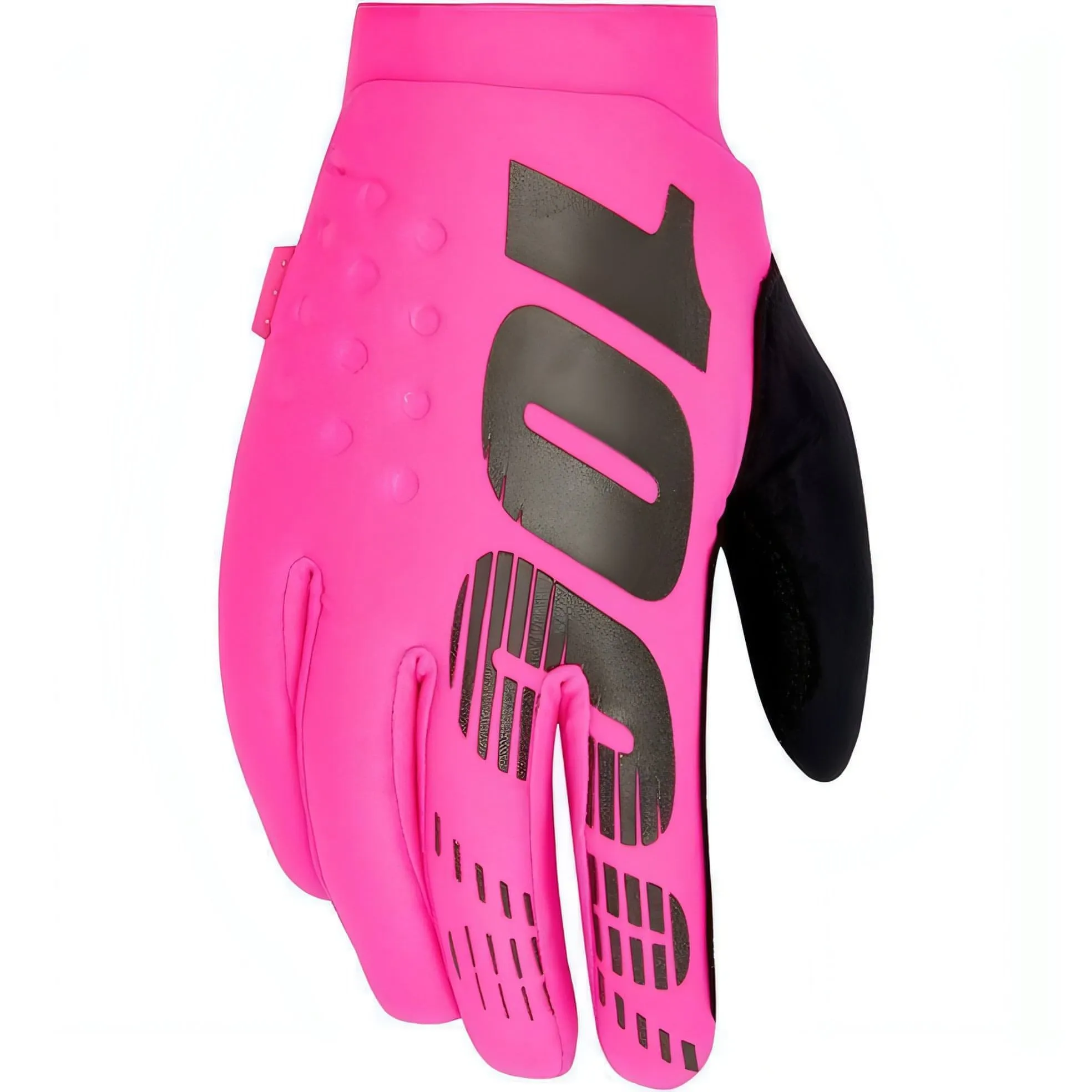 100% Brisker Cold Weather Full Finger Cycling Gloves - Pink