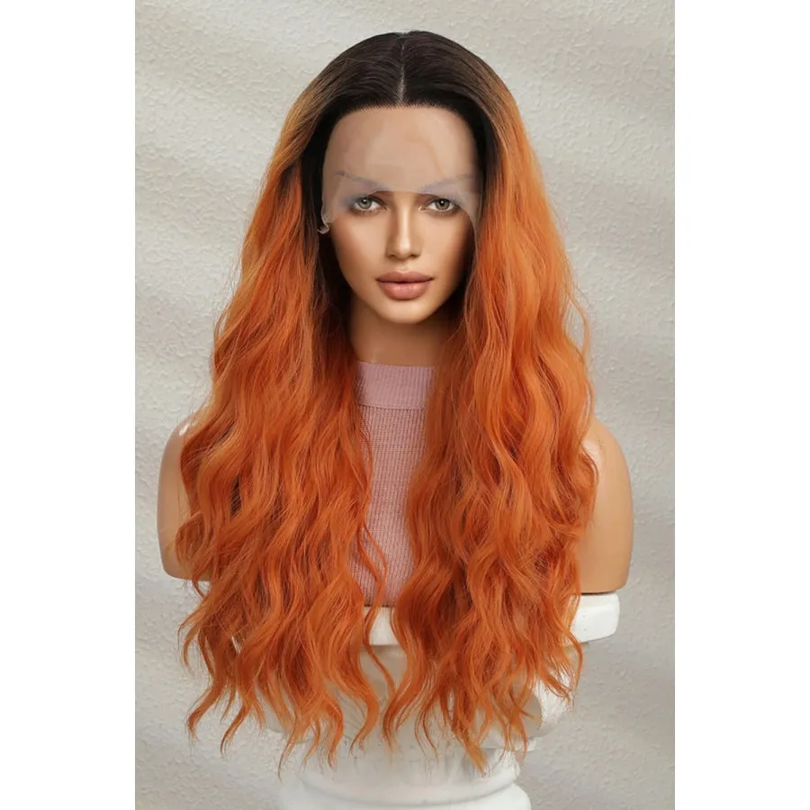 13*2" Lace Front Wigs Synthetic Long Wave 24" 150% Density