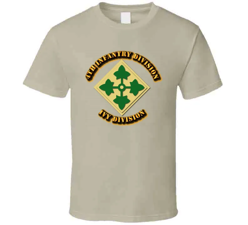 4th Infantry Division - Ivy Division T Shirt, Premium, Hoodie and Long Sleeve