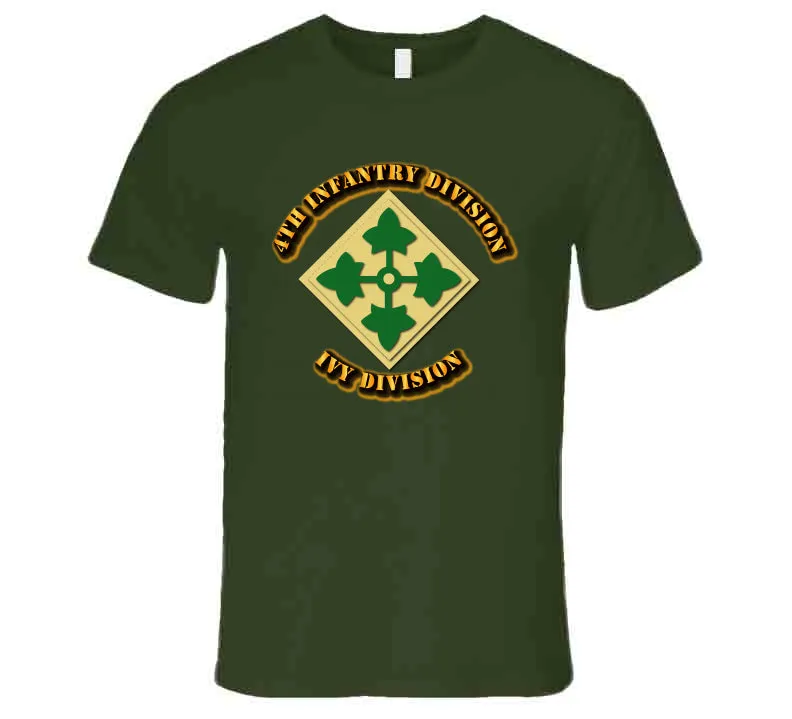 4th Infantry Division - Ivy Division T Shirt, Premium, Hoodie and Long Sleeve