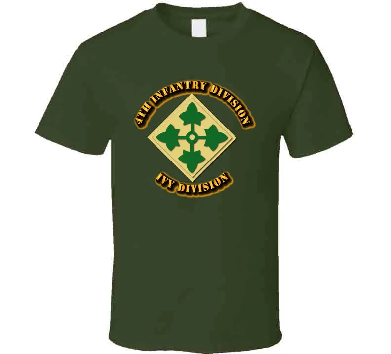 4th Infantry Division - Ivy Division T Shirt, Premium, Hoodie and Long Sleeve