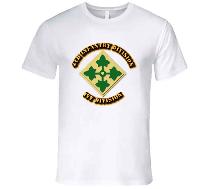 4th Infantry Division - Ivy Division T Shirt, Premium, Hoodie and Long Sleeve