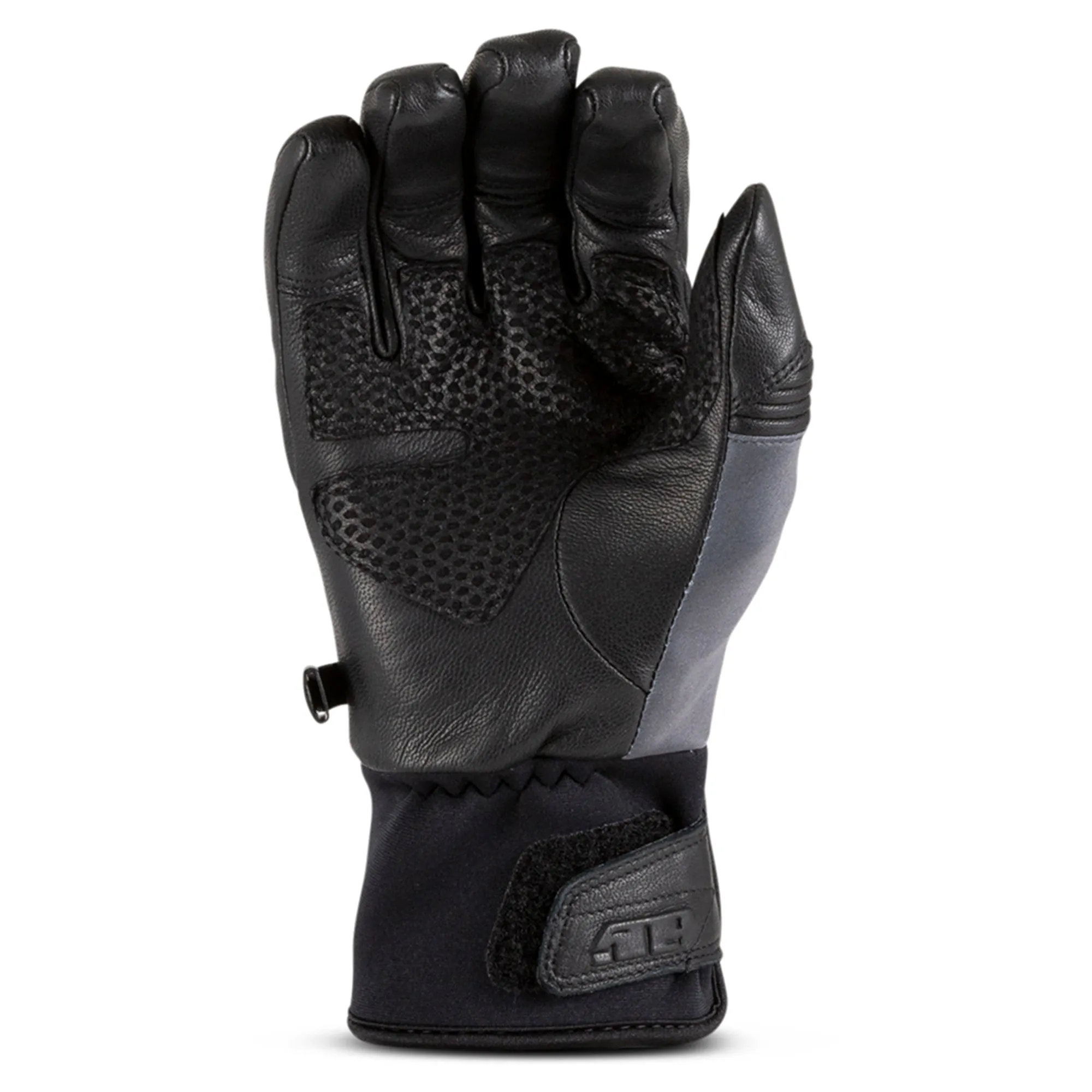 509  Stoke Snowmobile Gloves Insulated Leather Low Stretch Cuff Premium Fit Black