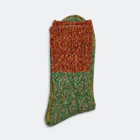 56 Yarn Asymmetry GOGH Grandrelle Yarn Socks - Red