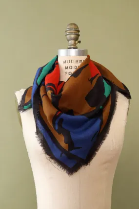 Abstract Colorblock Scarf