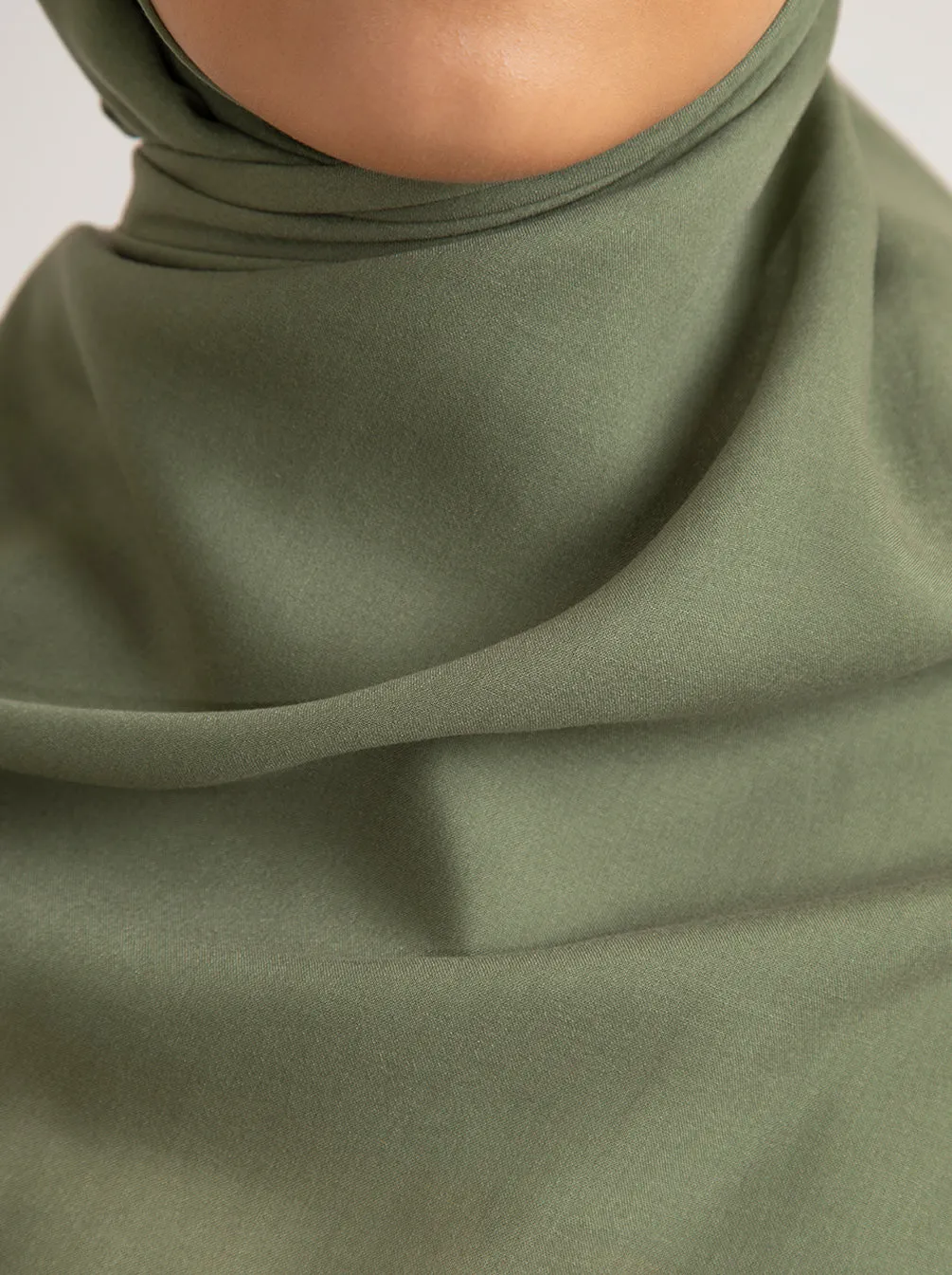 AIRY VOAL SCARF PLAIN OAK MOSS