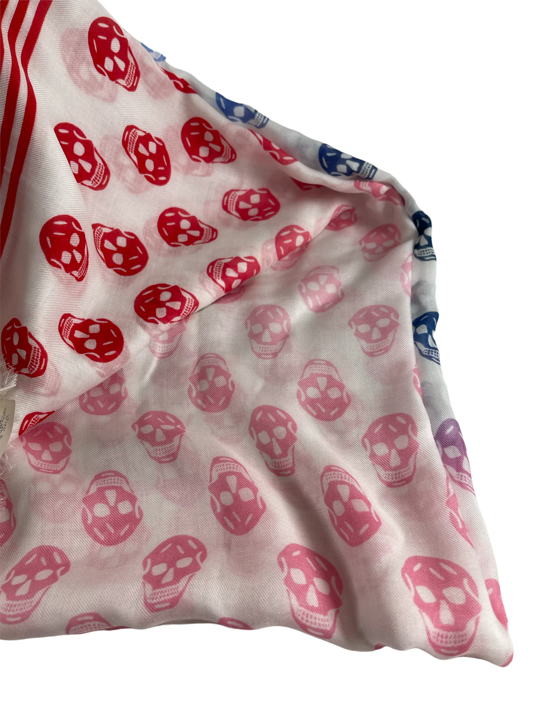 Alexander McQueen Multicoloured Skull Print Scarf