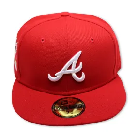 ATLANTA BRAVES (RED) (2000 ALLSTARGAME) NEW ERA59FIFTY FITTED (GREEN UNDER VISOR)