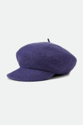 Audrey Brim Beret - Washed Navy