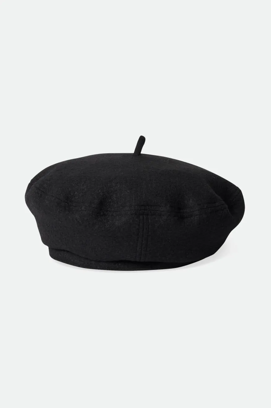 Audrey II Beret - Black Boucle