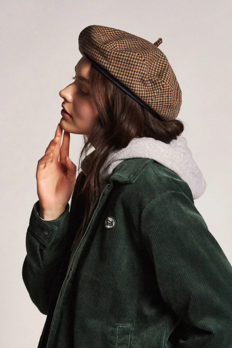 Audrey II Beret - Multi Plaid