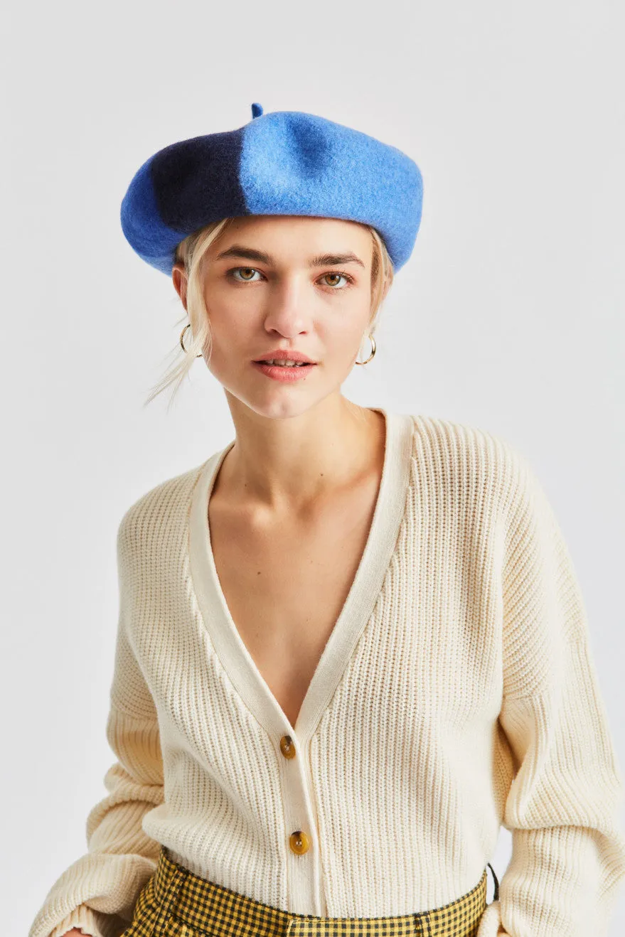 Audrey IV Beret - Slate Blue