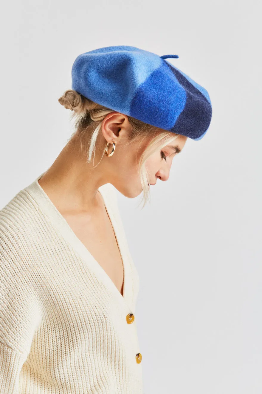 Audrey IV Beret - Slate Blue