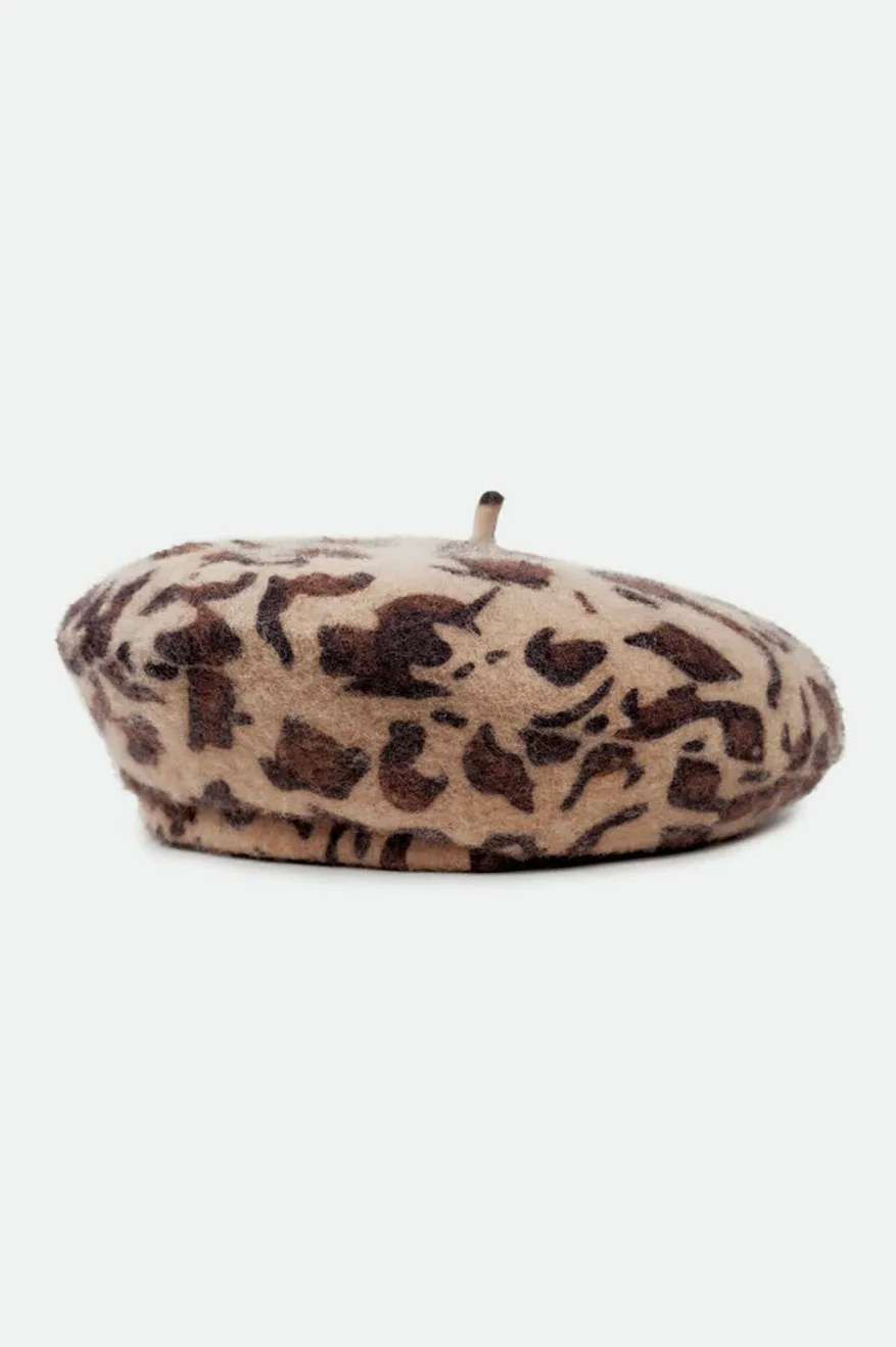 Audrey Lightweight Beret - Leopard