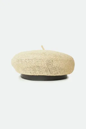 Audrey Straw II Beret - Tan