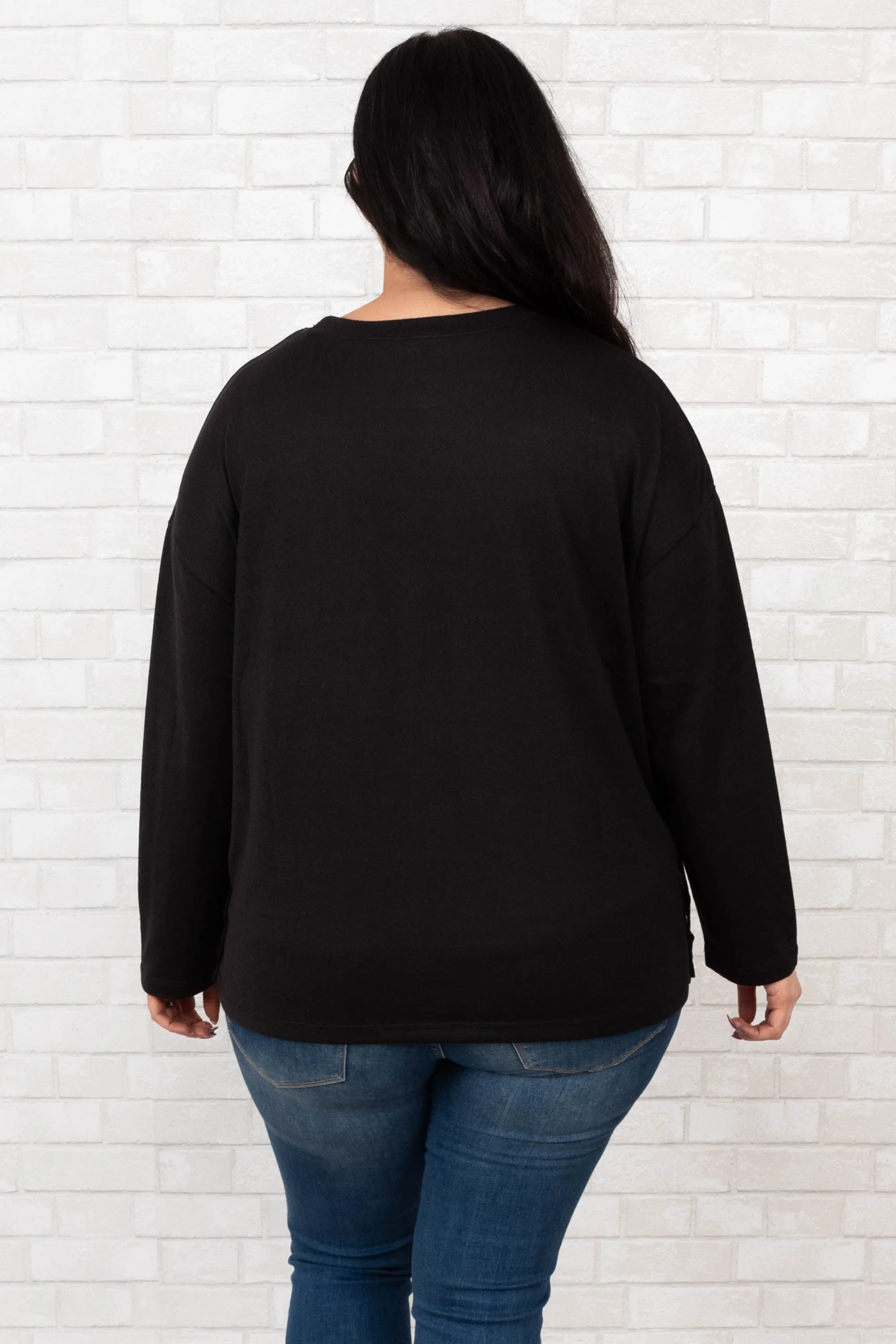 Awaited Chance Top, Black