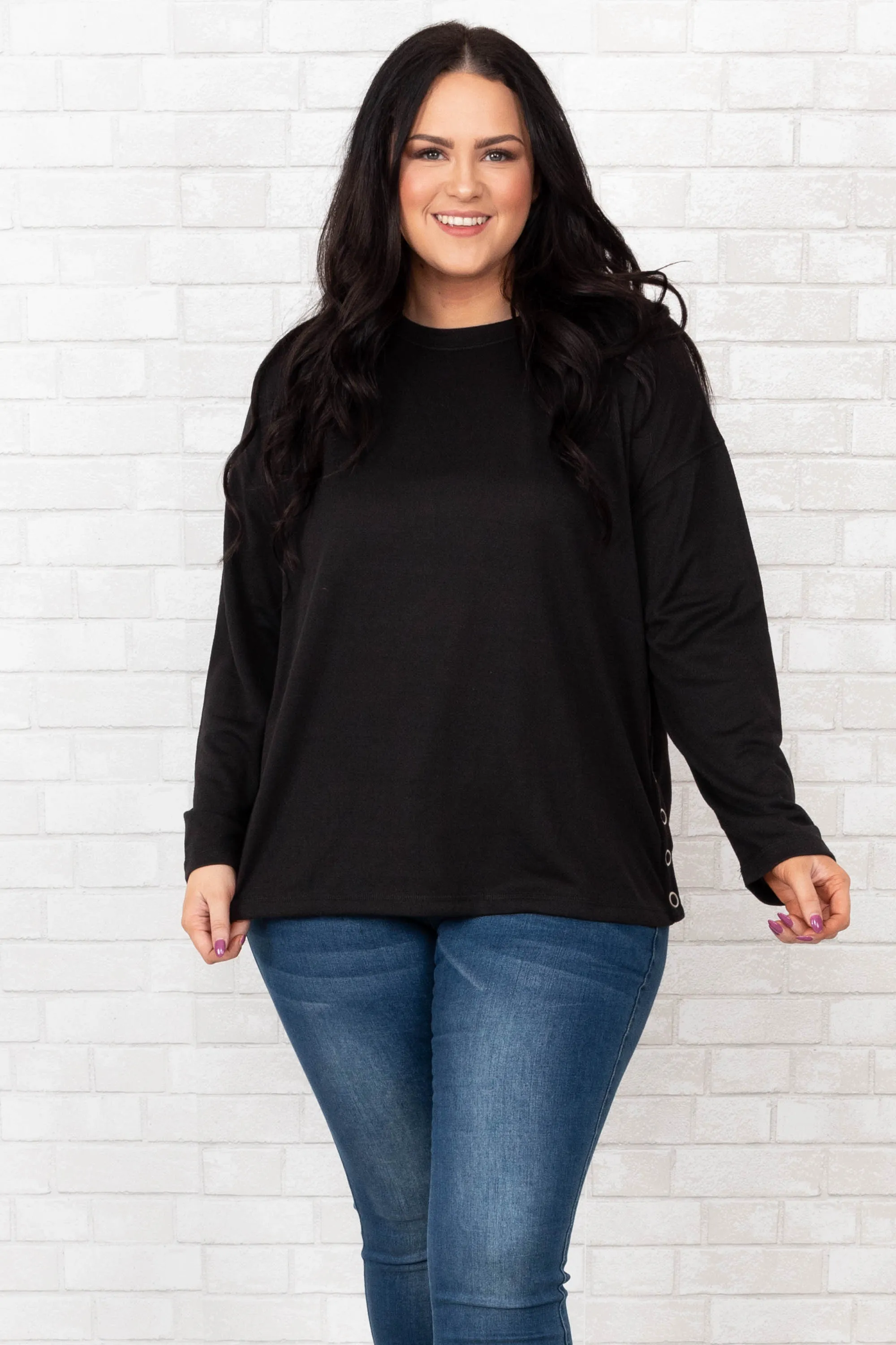 Awaited Chance Top, Black