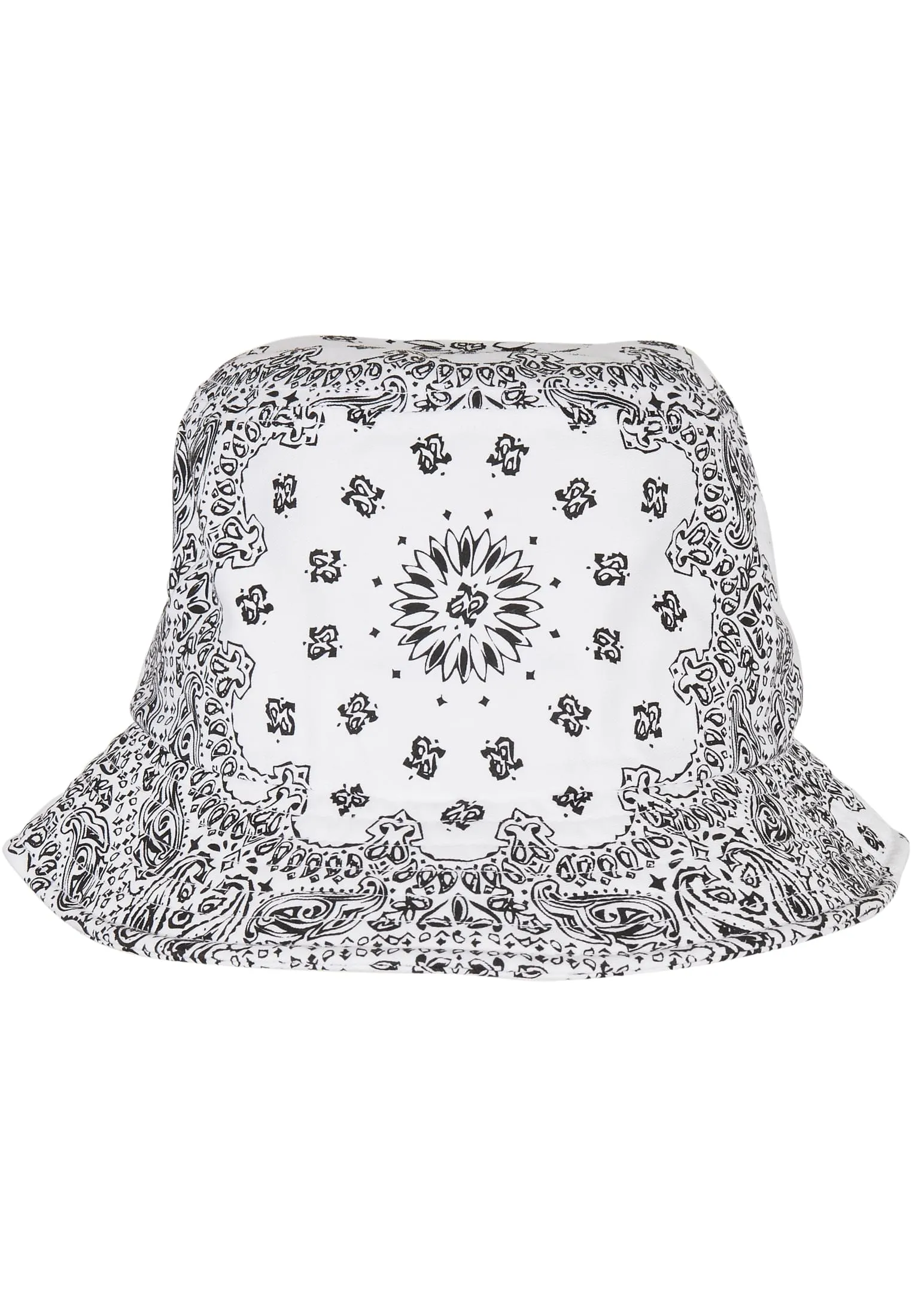 Bandana Print Bucket Hat - White