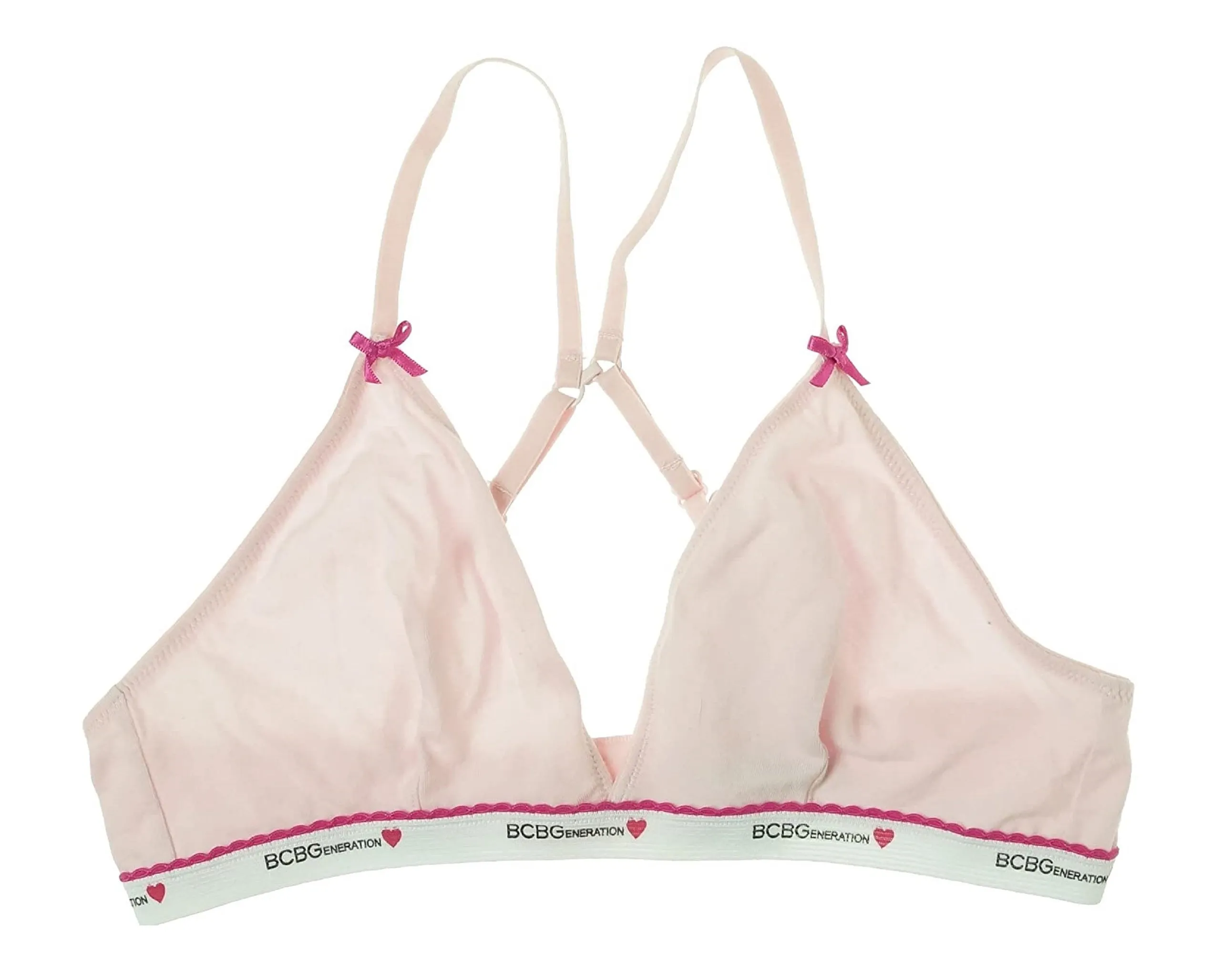 BCBGeneration Women's Claudia Triangle Bra, Parfait Pink, SM