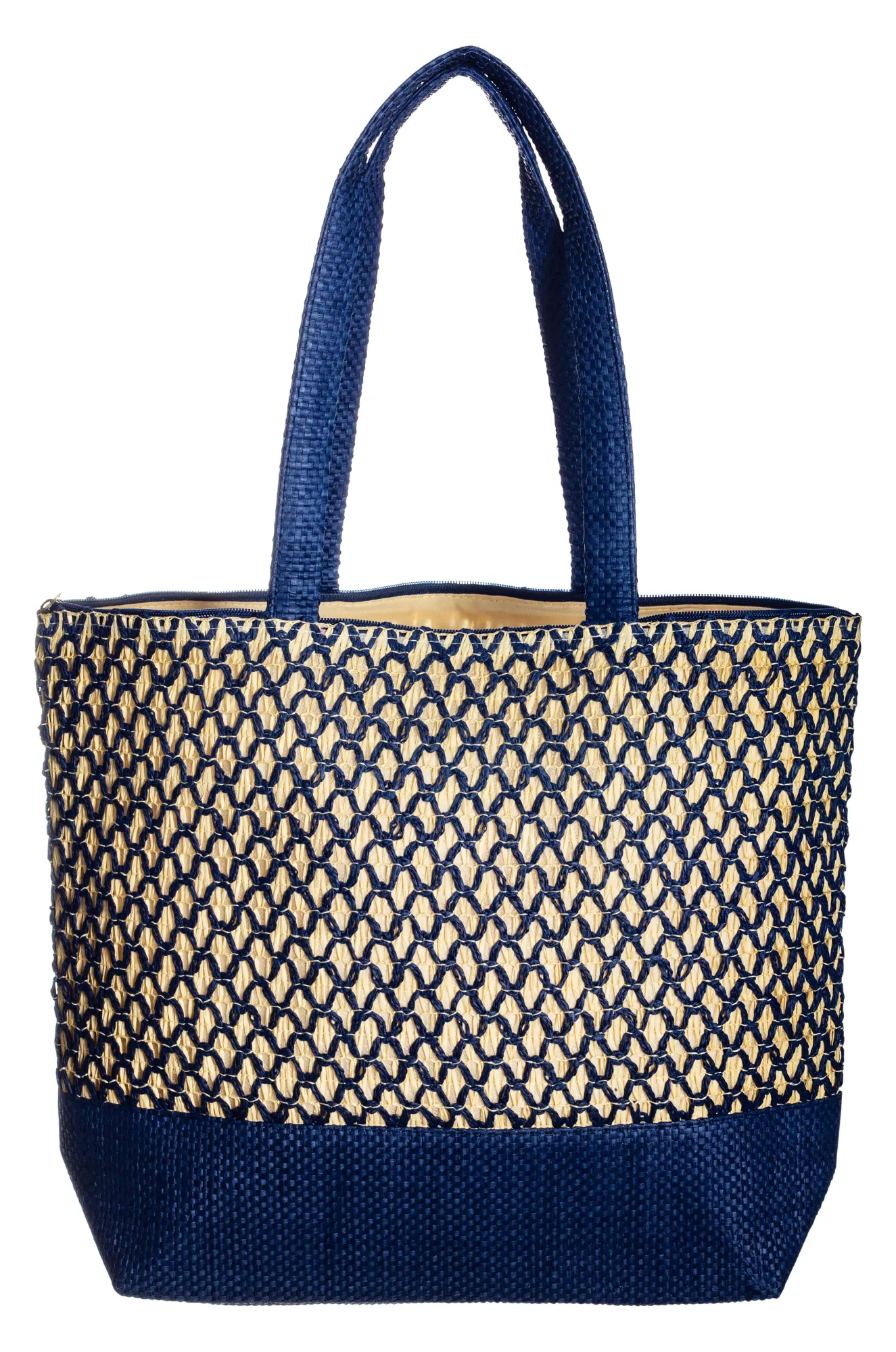 Beach Bag with lining | NAVY | 0562YY