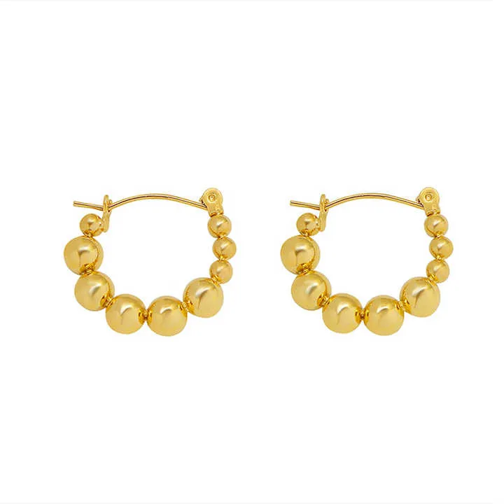 Beaded Hoop Earrings