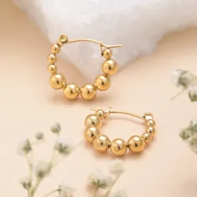 Beaded Hoop Earrings