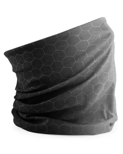 Beechfield Morf Neck Tube face covering Snood Geometric design-B904