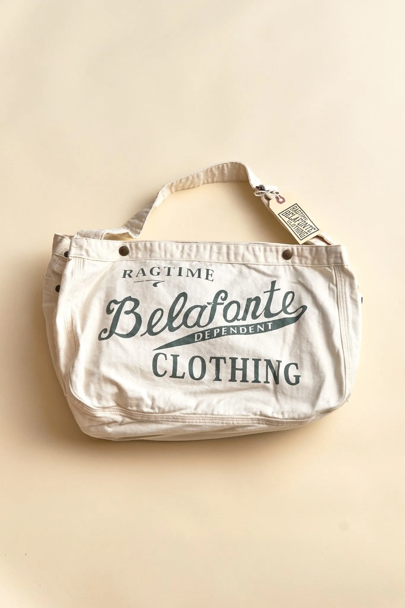 Belafonte Ragtime Newspaper Script Bag - Ivory