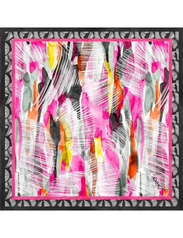 Bet & Malfie Vanessa Silk Foulard Scarf (125 x 125)