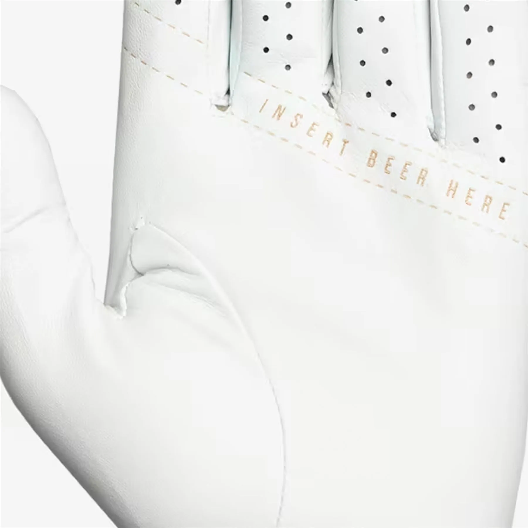 Big Block Cadet Left Glove White - AW23