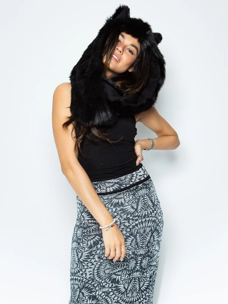 Black Wolf Infinity Scarf SpiritHood