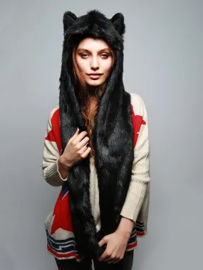 Black Wolf Infinity Scarf SpiritHood