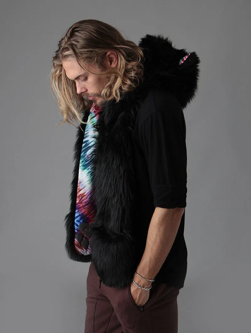 Black Wolf TieDye SpiritHood