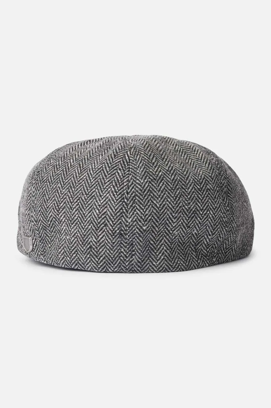 Brood Newsboy Cap - Grey/Black