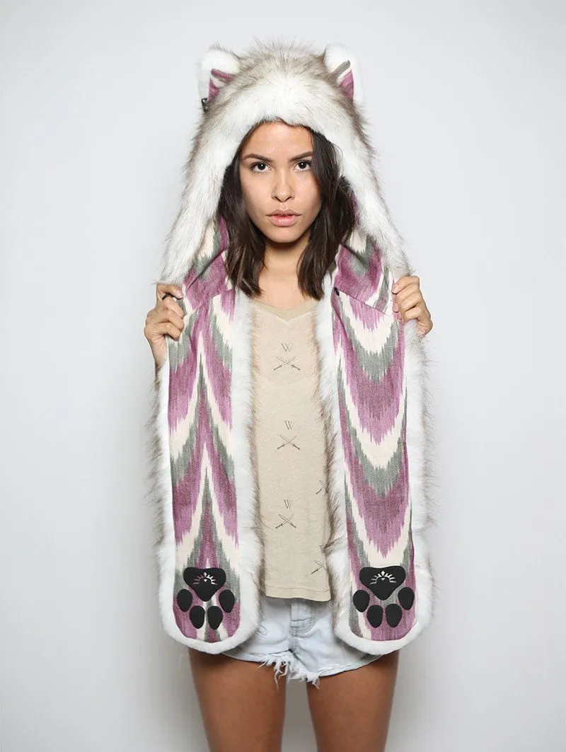 Brown Husky Purple Rain SpiritHood