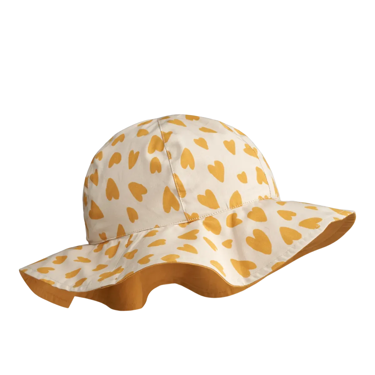 Bucket Sun Hat - Hearts Sandy/Yellow Mellow