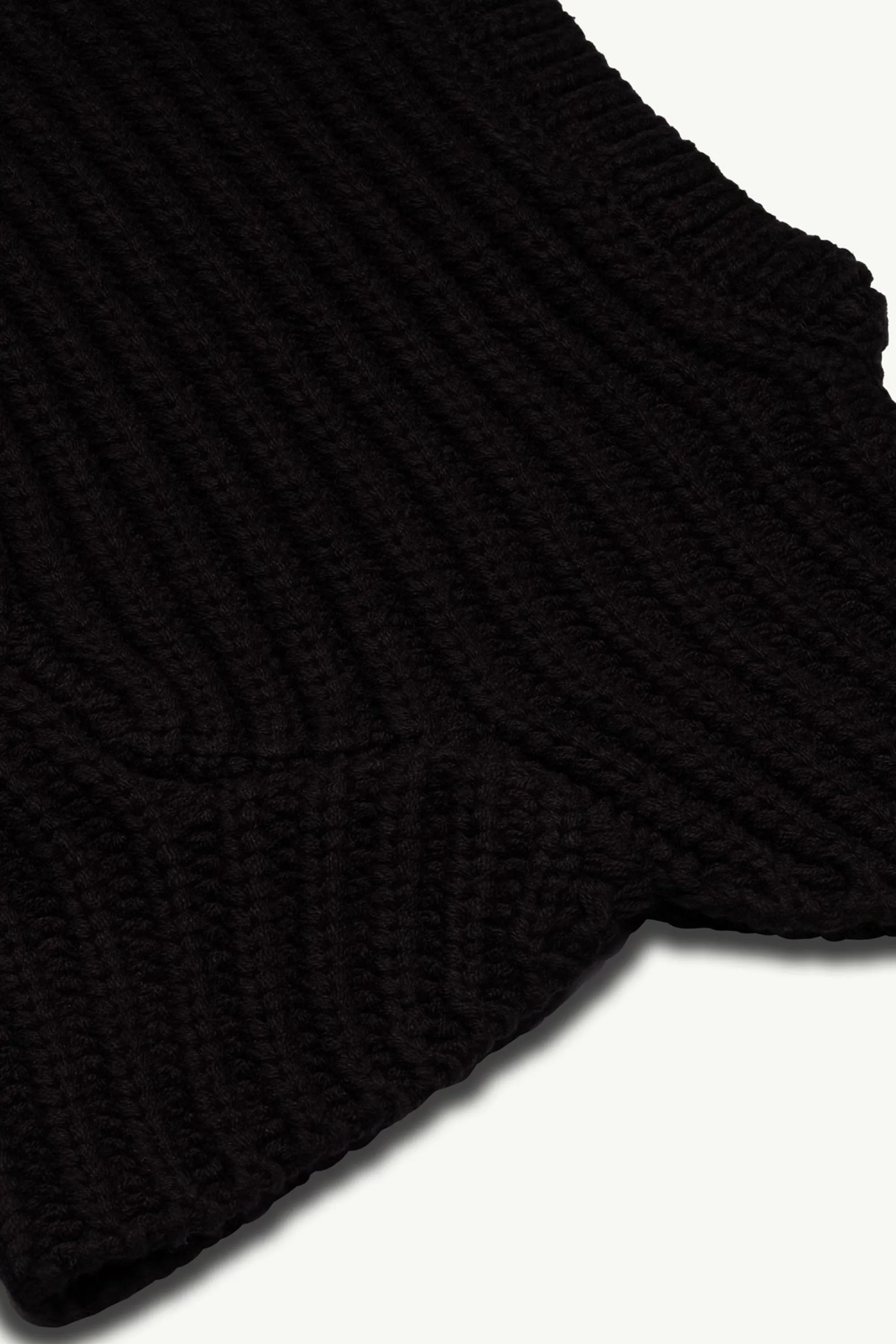 Cable Knit Balaclava - Black