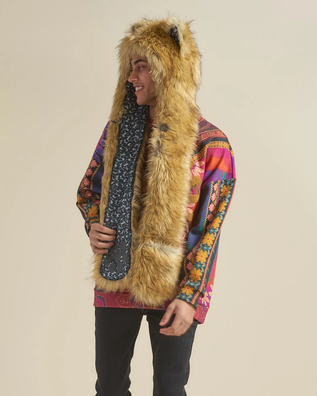 Calacas Wolf Collector Edition Faux Fur Hood | Men's