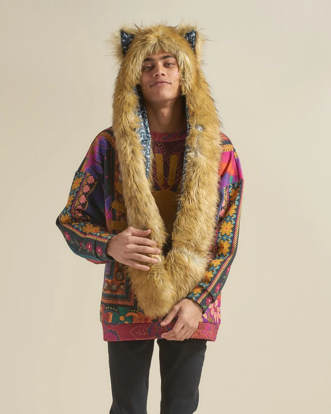 Calacas Wolf Collector Edition Faux Fur Hood | Men's