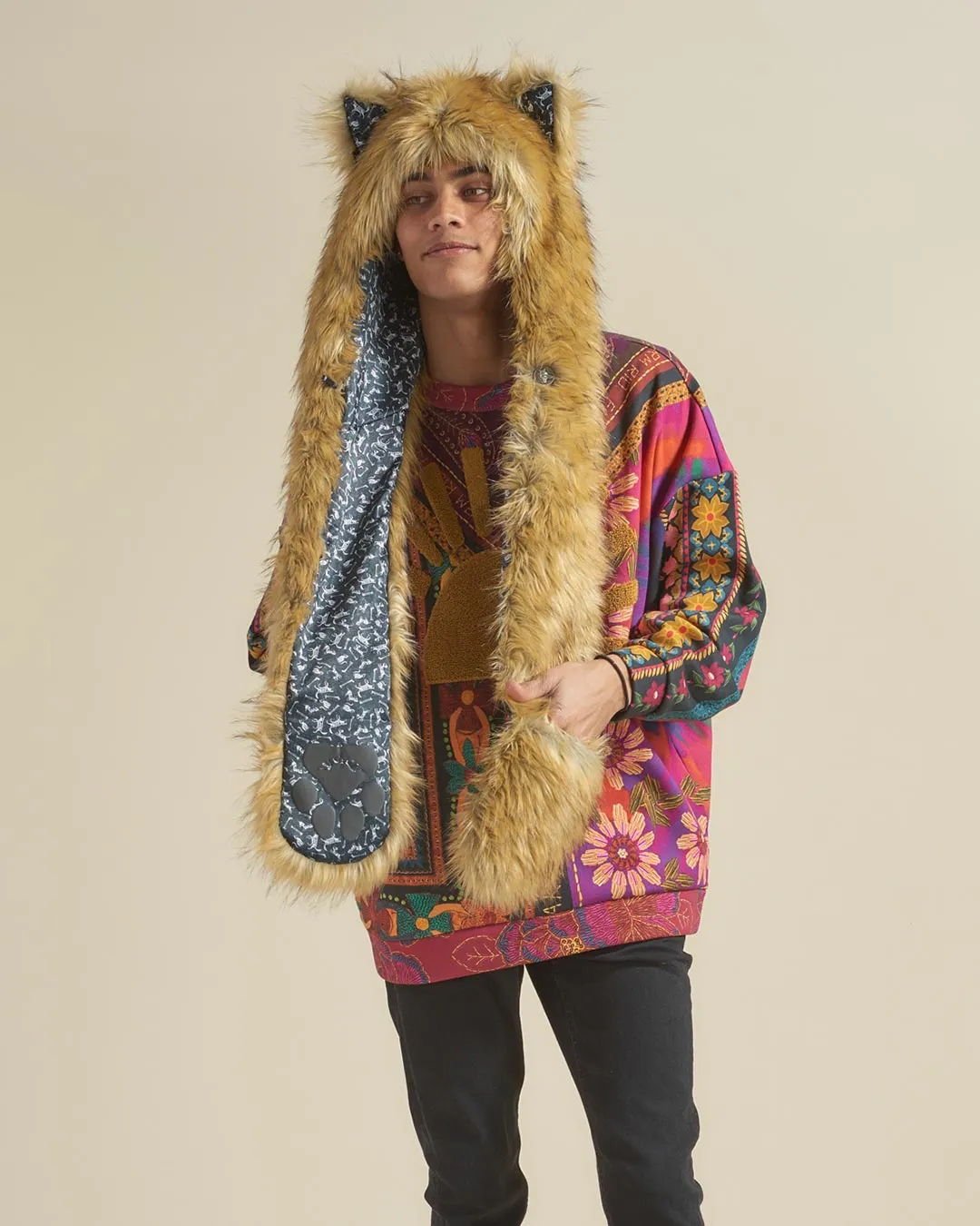 Calacas Wolf Collector Edition Faux Fur Hood | Men's