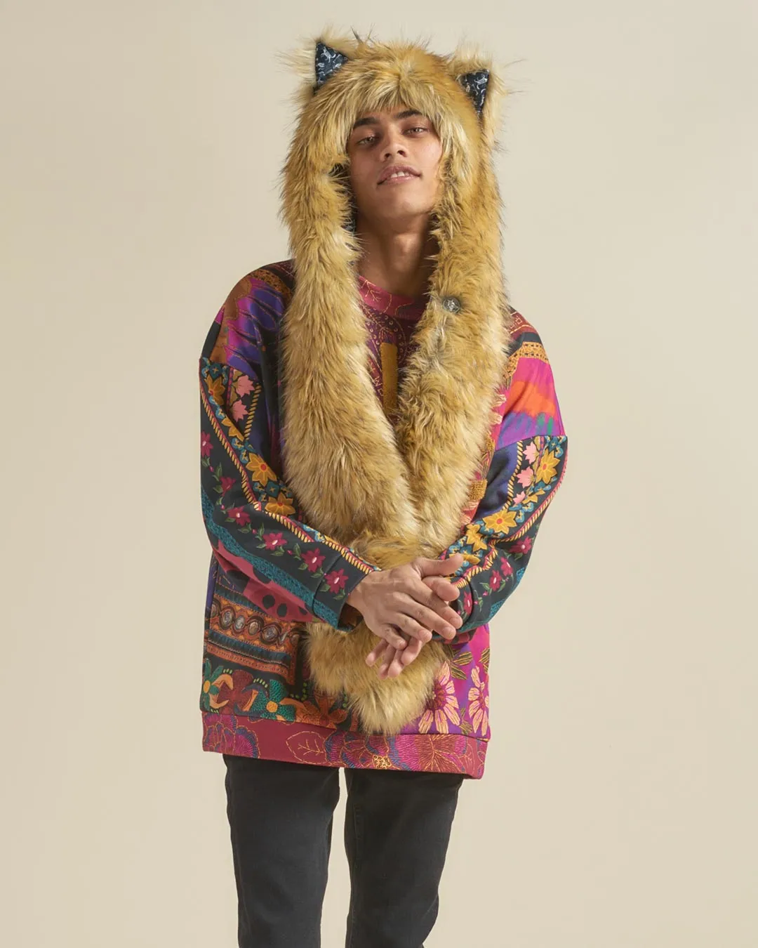 Calacas Wolf Collector Edition Faux Fur Hood | Men's