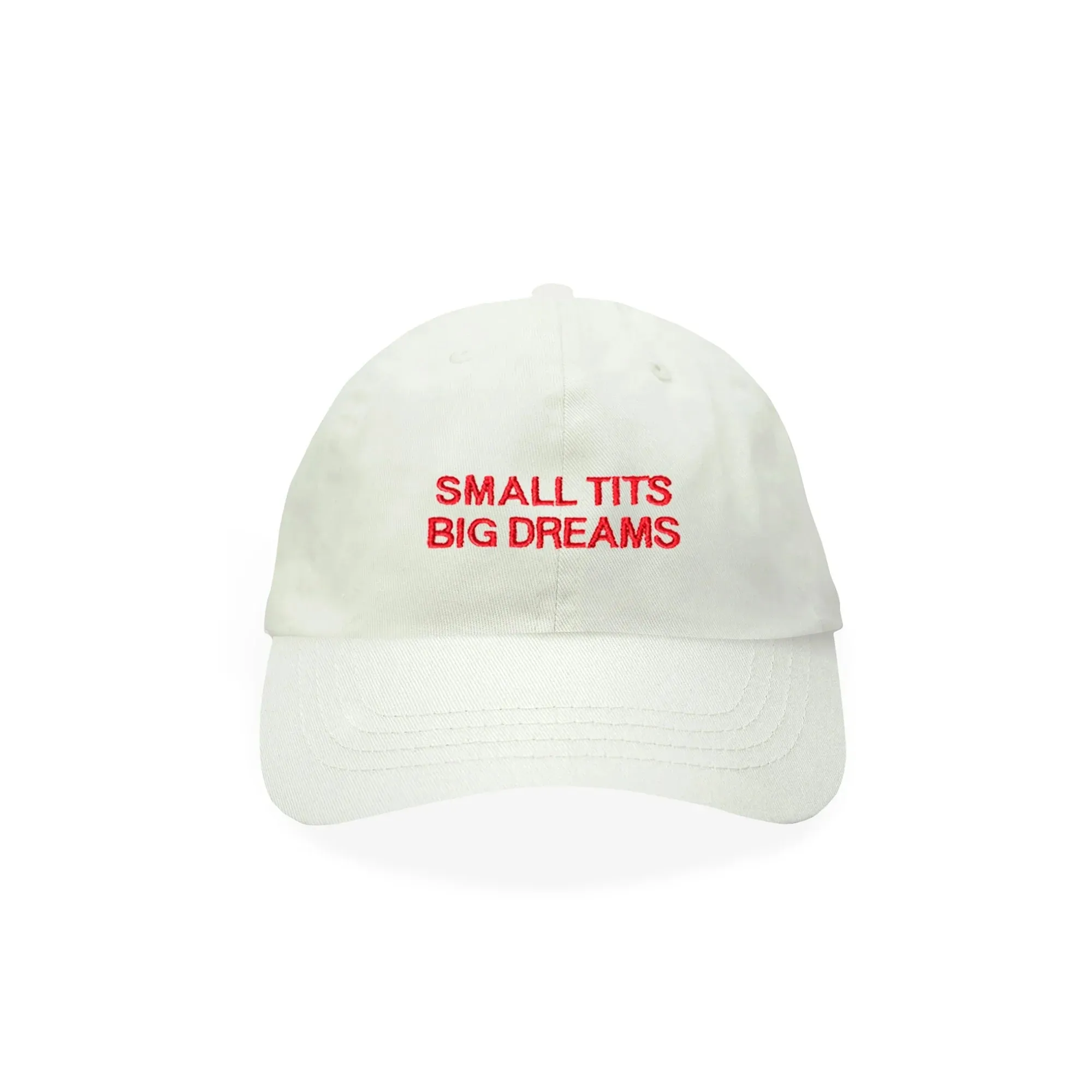 Cap "small tits big dreams" - white