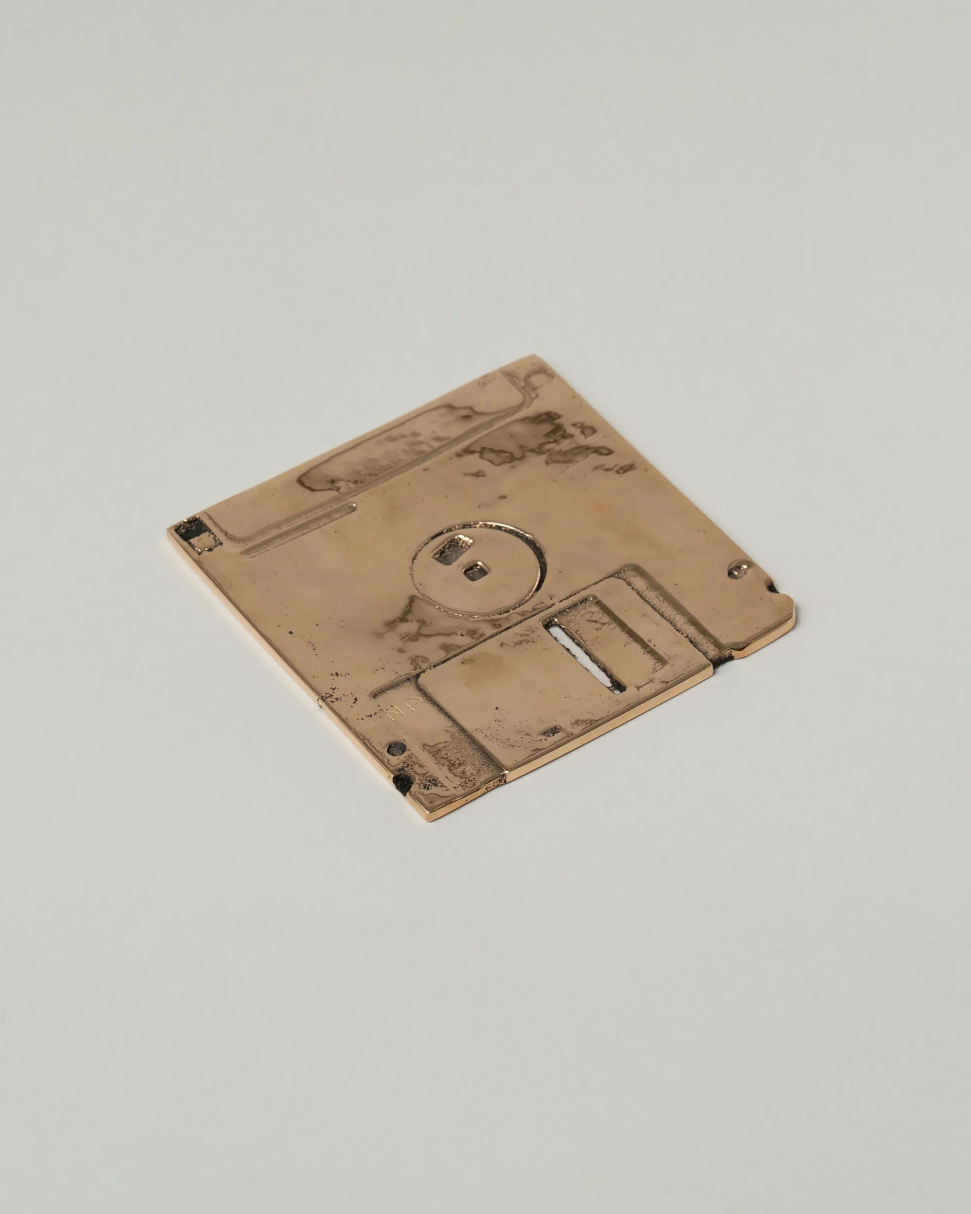 Cast Bronze Floppy Disk