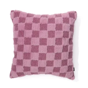 Checkerboard Cushion Cover 450 X 450 Purple