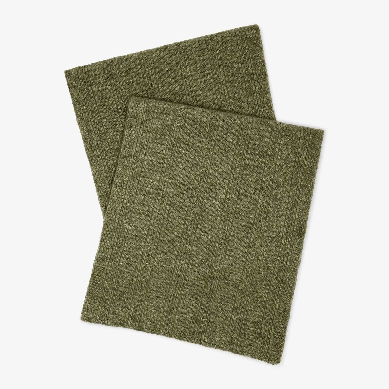 Circle Cable Scarf - Cashmere :: Olive