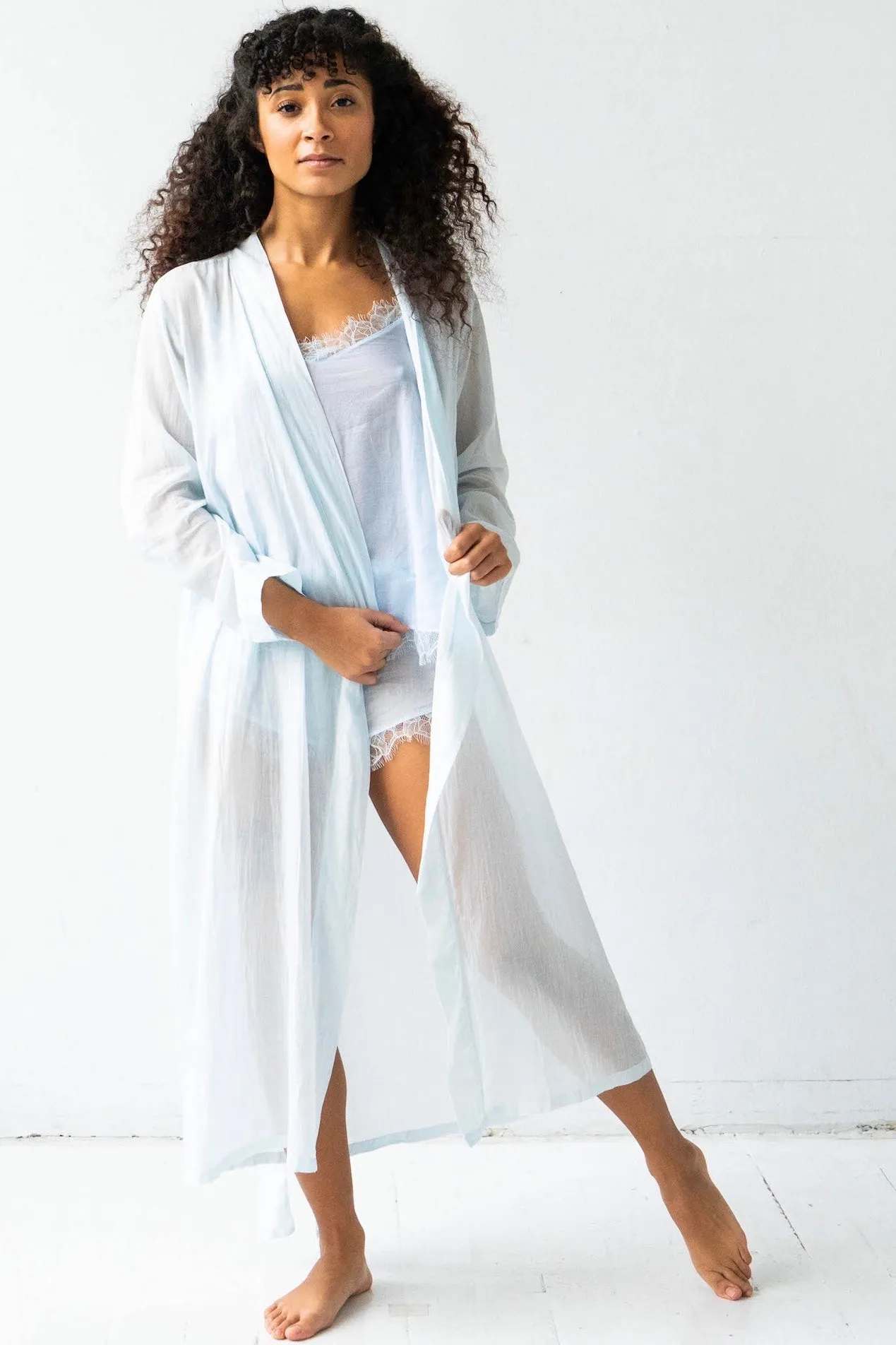 Classic Long Robe Cotton/Silk