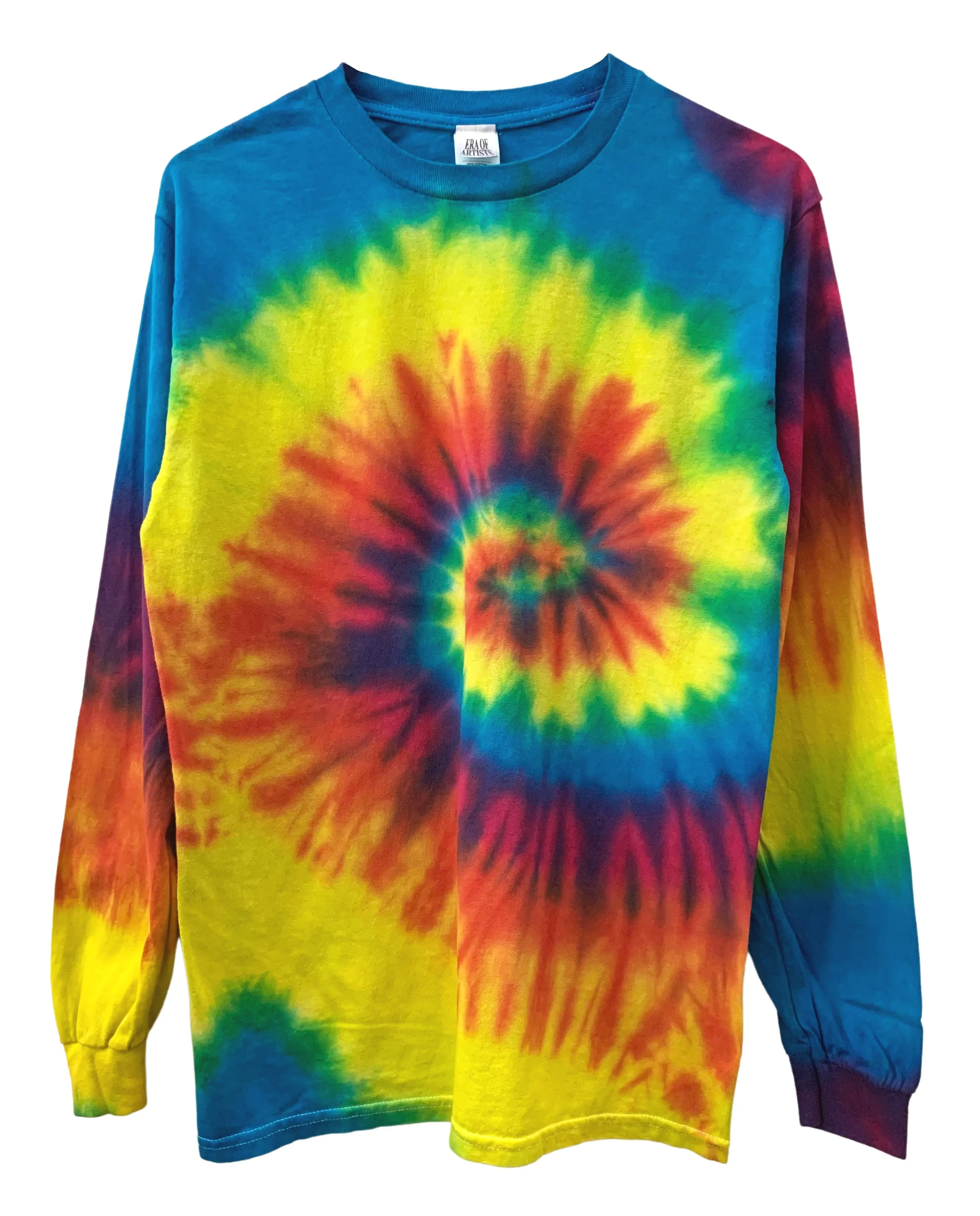 Classic Rainbow Tie-Dye Long Sleeve Unisex Tee