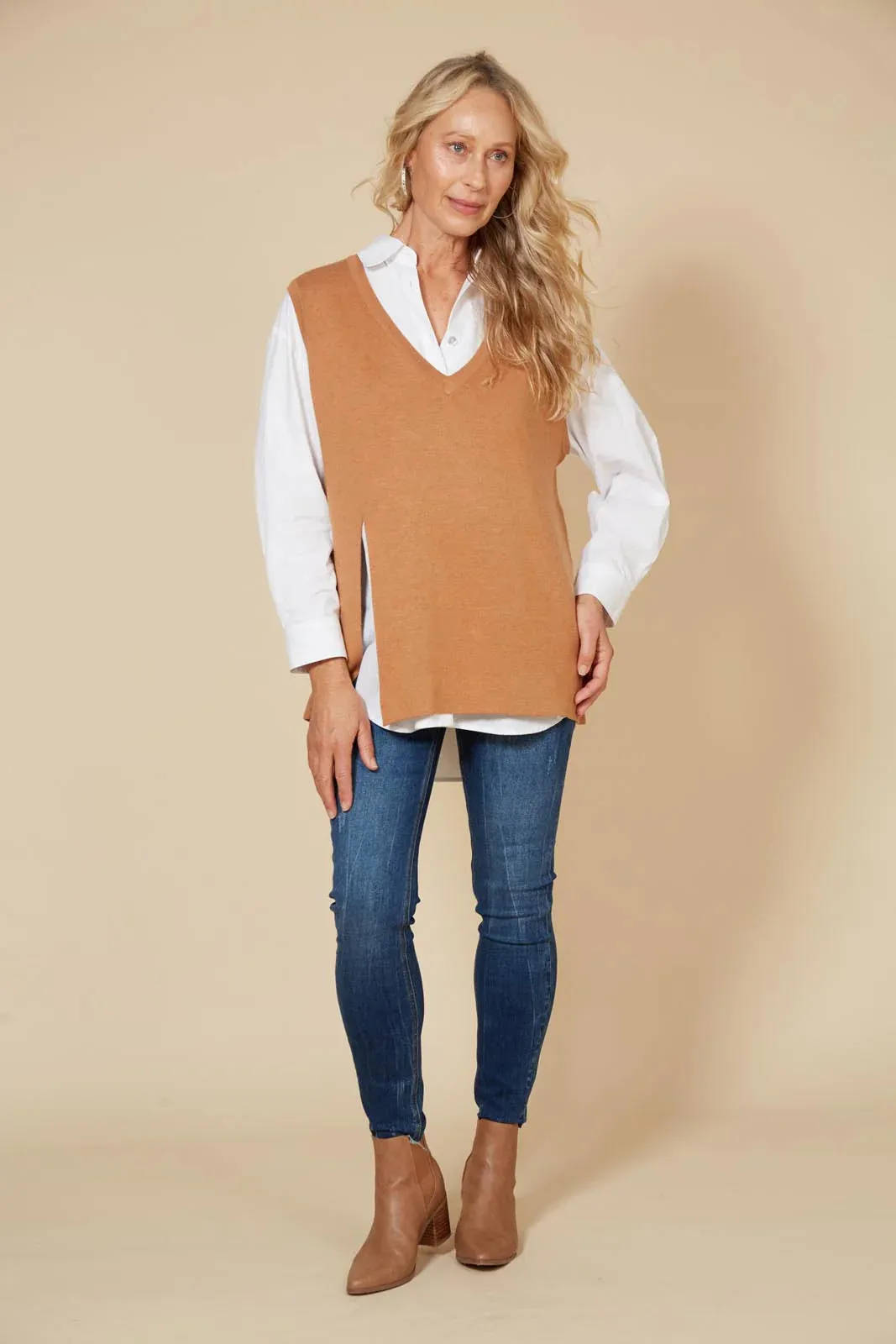 Cleo Vest (Caramel)