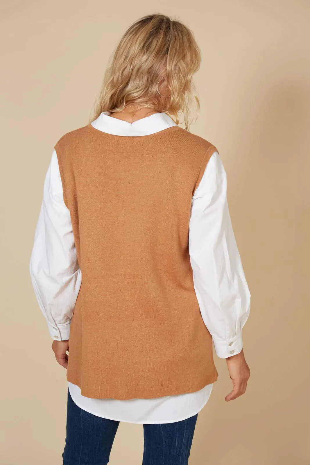 Cleo Vest (Caramel)