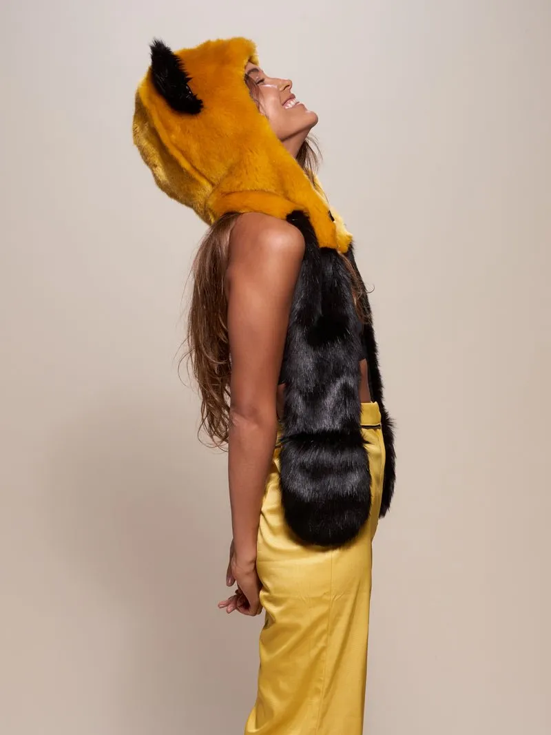 Collector Edition Golden Wolf Luxe Faux Fur SpiritHood